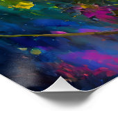 日の出カラフルで蝶と野花 ポスター (コーナー)