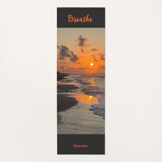 日の出テキサス州コーストパーソナライズされた、 ヨガマット (正面)