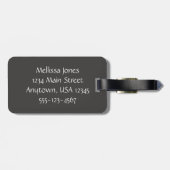 日の出テキサス州コーストパーソナライズされた、 ラゲッジタグ (裏面横)