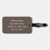 日の出テキサス州コーストパーソナライズされた、 ラゲッジタグ (裏面横)