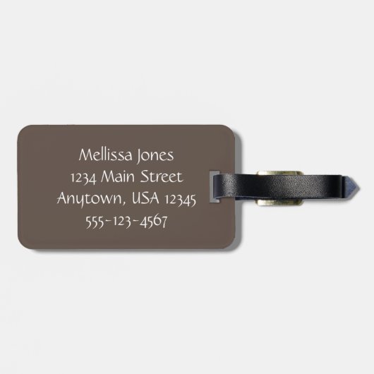 日の出テキサス州コーストパーソナライズされた、 ラゲッジタグ (裏面横)
