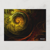 日の出フローラ赤いテーブル番号はがき ポストカード (裏面)