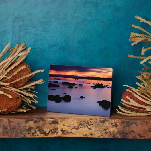 日の出モノ湖の黒点 フォトプラーク (側面)