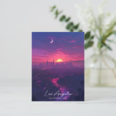 日の出ロサンゼルスカリフォルニアUSA旅行 ポストカード (スタンド正面)