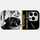 日の出威厳のあるで山の近くのバッファローの放牧 Case-Mate iPhoneケース (裏面 (横))