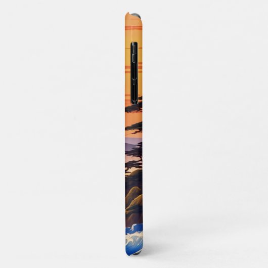 日の出日本のの夕日の風景 Case-Mate iPhoneケース (裏面/左)