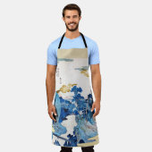 日の出日本のの山水、国芳、浮世絵 エプロン (着用した状態)