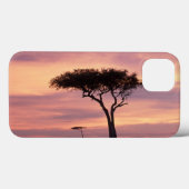 日の出時のアカシアのシルエット画像 Case-Mate iPhoneケース (裏面 (横))