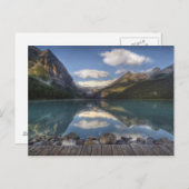 日の出時のルイズ湖、バンフ国立公園 ポストカード (正面/裏面)