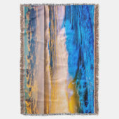 日の出時の海岸景観 スローブランケット (正面縦)