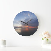 日の出時 ラージ壁時計 (ホーム)