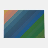 日の出景観色斜め線 ドアマット (正面)