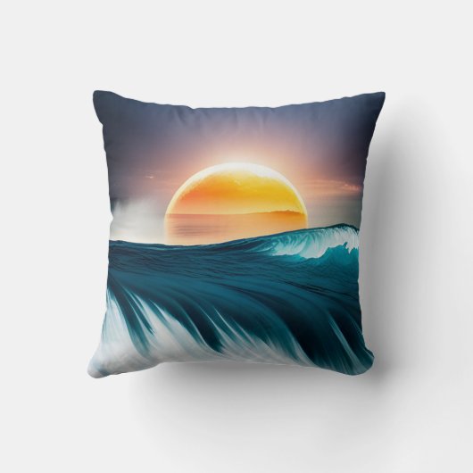 日の出海波 クッション (裏面)