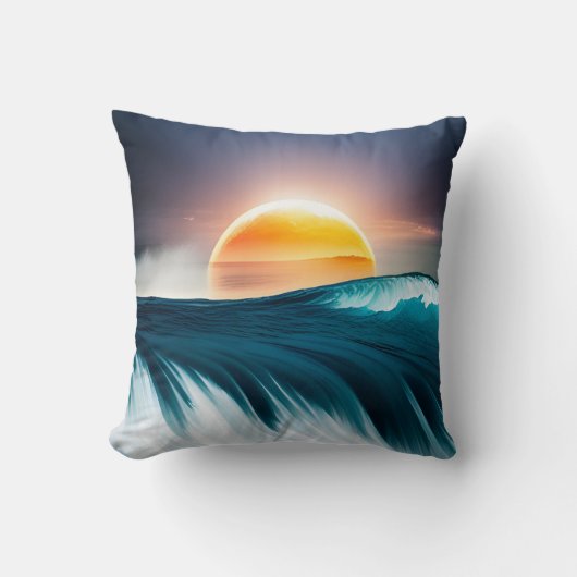 日の出海波 クッション (正面)