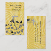 日の出精神的なキリスト教の十字のイースター 名刺 (正面/裏面)