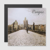 日の出絵画にプラハのシャルル橋の (正面/裏面)