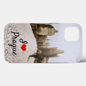 日の出絵画にプラハのシャルル橋の Case-Mate iPhoneケース (裏面 (横))