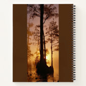 日の出自分の時間があなたの手のノートに ノートブック (裏面)