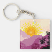 日の出風景 キーホルダー (正面)