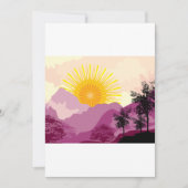 日の出風景 招待状 (正面)