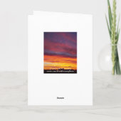 日の出飛行機出発 カード (裏面)