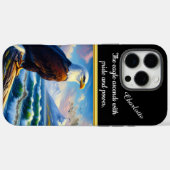 日の出鮮やかで波の上の鷲 Case-Mate iPhoneケース (裏面 (横))