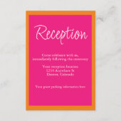 日の出鮮やかのミックス&マッチウェディングレセプション エンクロージャーカード (正面)