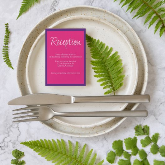 日の出鮮やかのミックス&マッチウェディングレセプション エンクロージャーカード