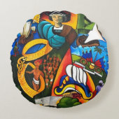 日の出2007年の希望 ラウンドクッション (正面)