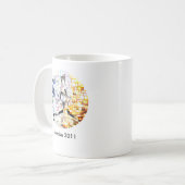 日の出2011年-日本のための世界の太陽 コーヒーマグカップ (正面左)