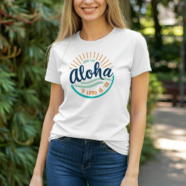 日の出 "イェス・キリストはあなたを愛しています" ハワイアンTシャツ Tシャツ