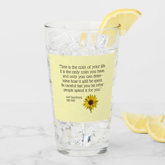 日の出、インスピレーション、両面、 タンブラーグラス (アイス裏面)