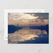 日の出、ウスク川、ニューポート、1977年11月 ポストカード (正面/裏面)