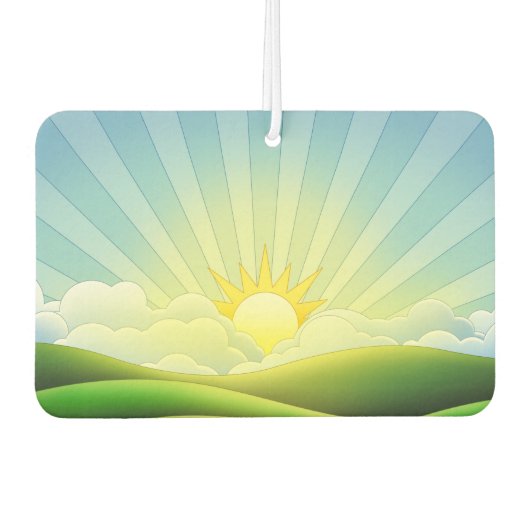 日の出 カーエアーフレッシュナー (正面)