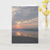 日の出 カード (黄色い花)