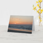 日の出 カード (黄色い花)