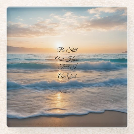 日の出 ガラスコースター (正面)