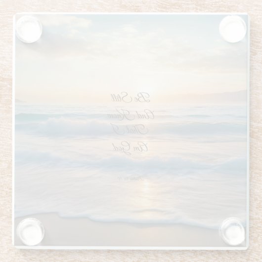 日の出 ガラスコースター (裏面)