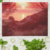 日の出 キッチンタオル (折り畳み)