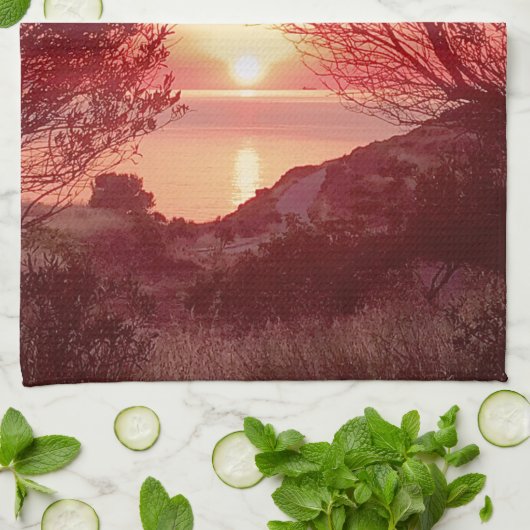 日の出 キッチンタオル (折り畳み)