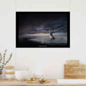 日の出…サンセット…シュールレアル・アート・シュールレアリスムのポスター ポスター (キッチン)