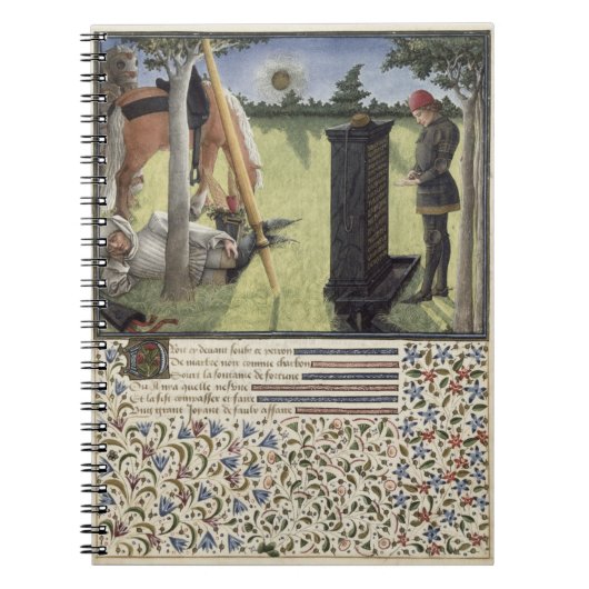 日の出、ハートの氏2597は銘刻文字oを読みます ノートブック (正面)