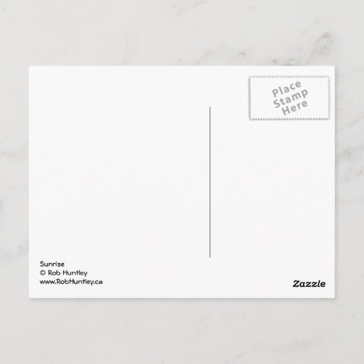 日の出 ポストカード (裏面)
