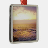 日の出、ポートランドからの眺めの大西洋 メタルオーナメント (右)