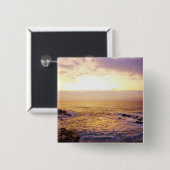 日の出、ポートランドからの眺めの大西洋 缶バッジ (正面&裏面)