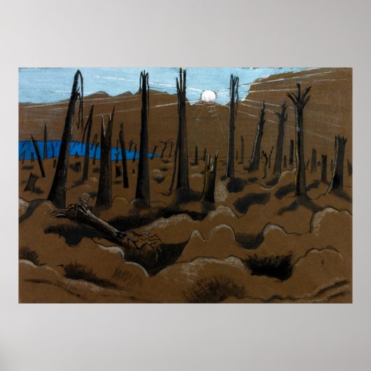 日の出,ポール・ナッシュによるインバネス・コープス(1918) ポスター (正面)