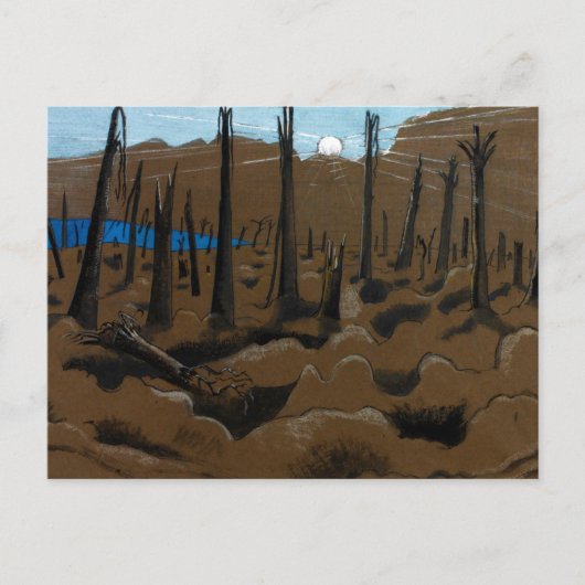 日の出,ポール・ナッシュによるインバネス・コープス(1918) ポストカード (正面)