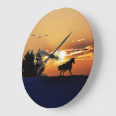 日の出 ラージ壁時計 (傾斜)