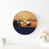 日の出 ラージ壁時計 (ホーム)