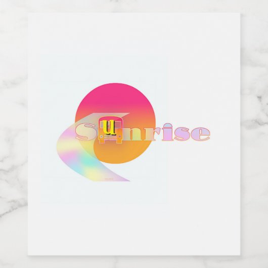 日の出 ワインラベル (シングルラベル)